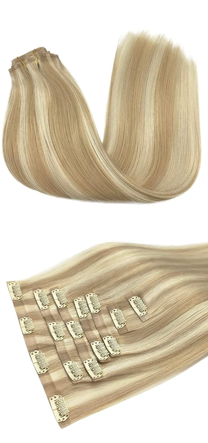 Extensions à Clips Naturelles - Golden Honey
