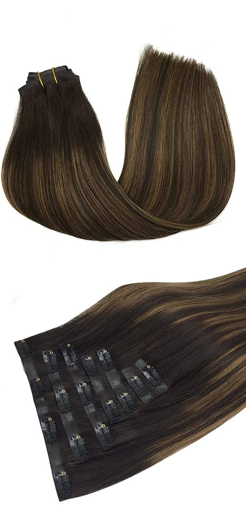Extensions à Clips - Brown Wicks